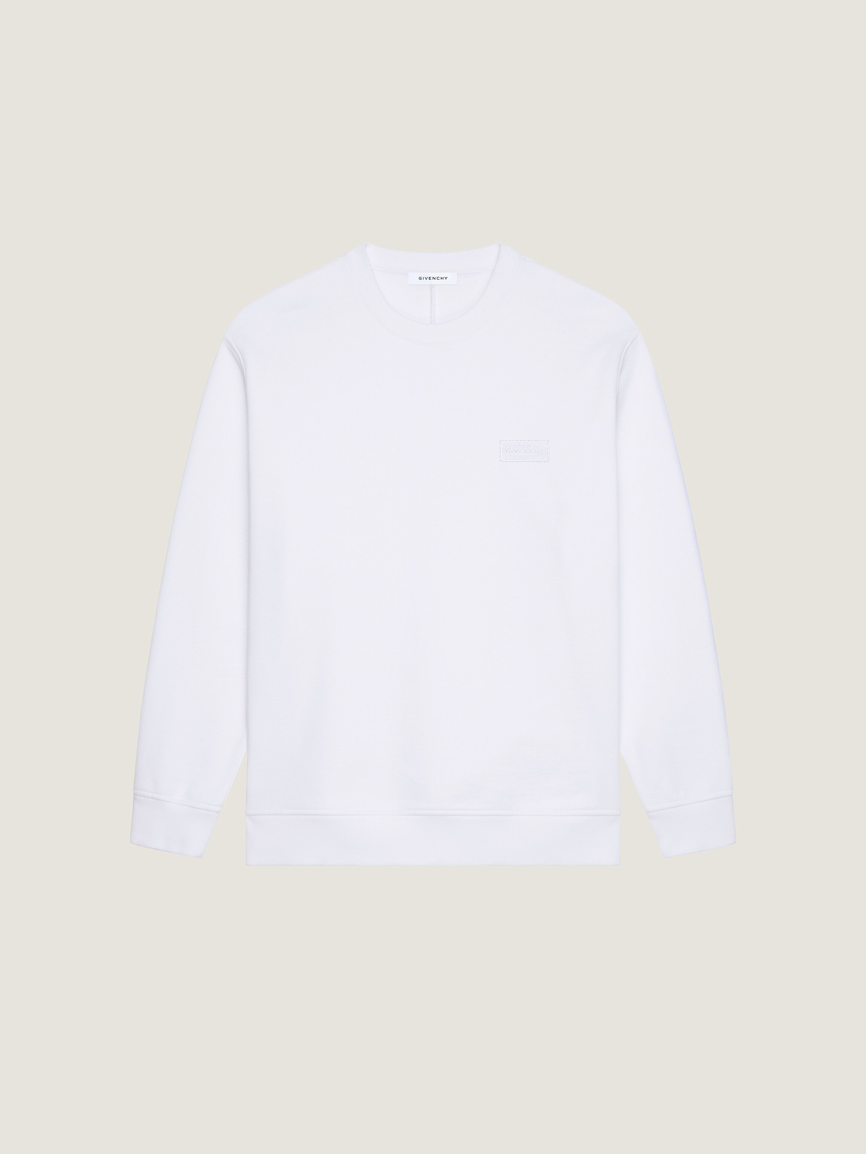 Sweatshirt in fleece with GIVENCHY patch